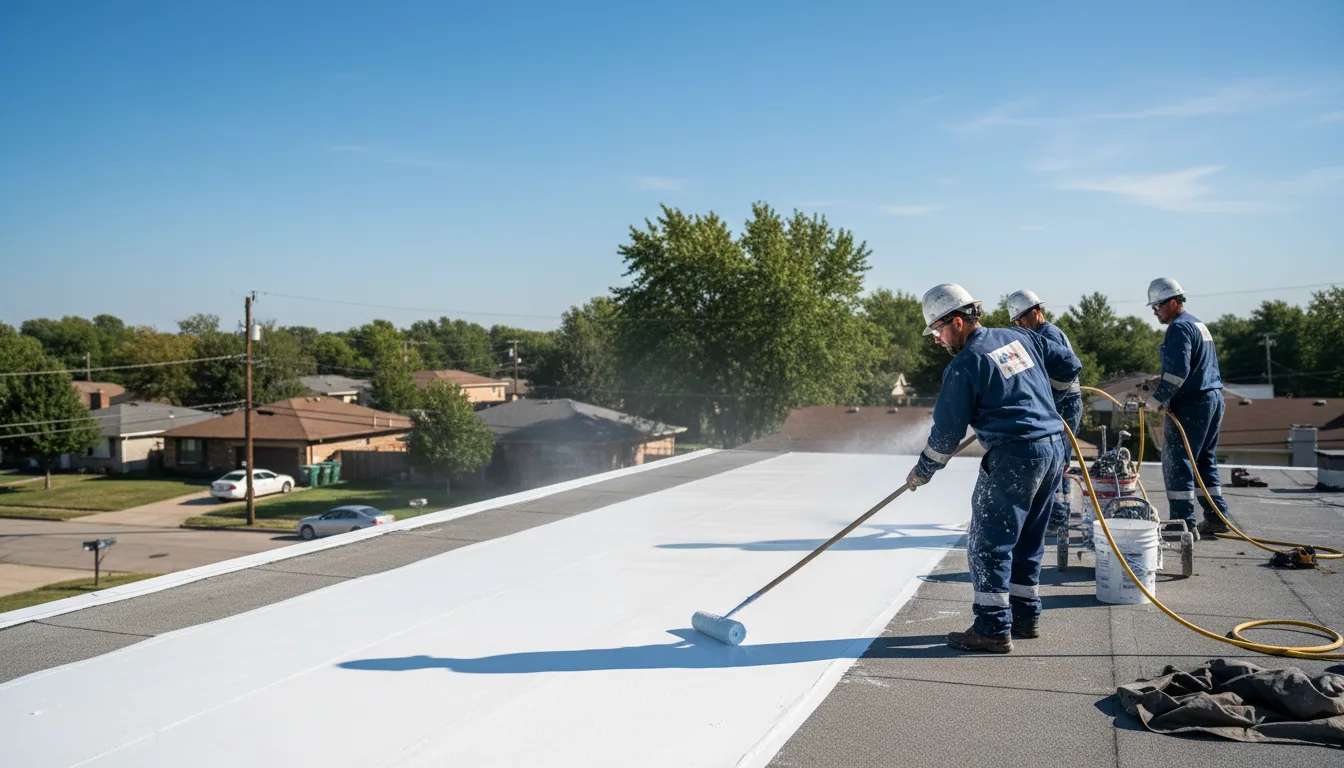 Commercial roof coating in Barton, NY near me